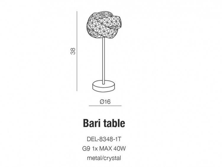 Bari table lampa stołowa AZzardo