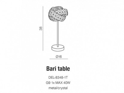 Bari table lampa stołowa AZzardo