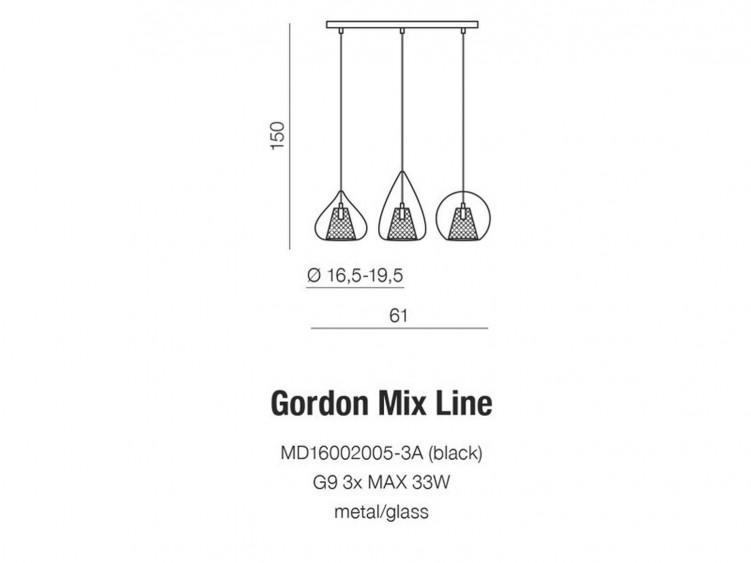 Gordon mix line lampa wisząca AZzardo