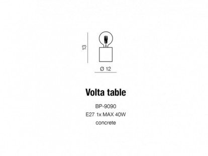 Volta table lampa stołowa AZzardo