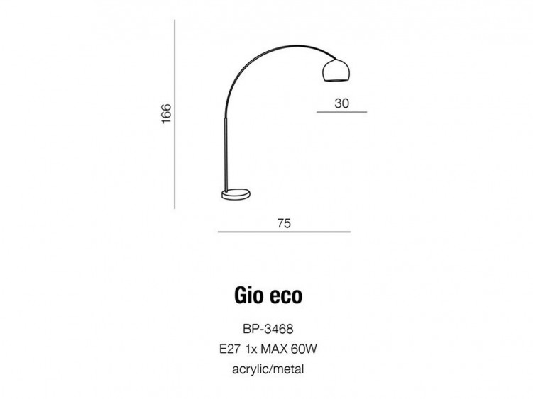 Gio eco lampa stojąca AZzardo