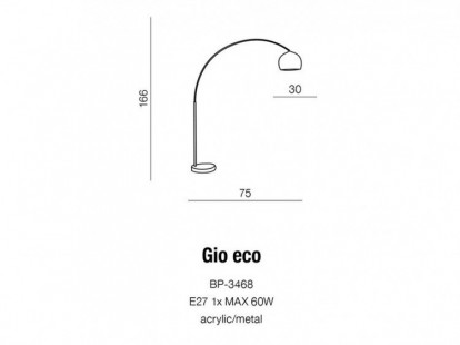 Gio eco lampa stojąca AZzardo