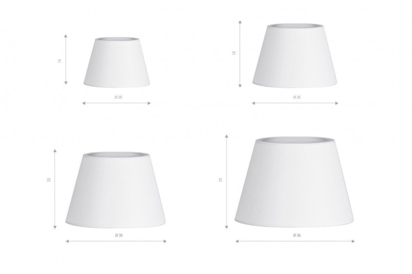 Klosz materiałowy średnica 36cm Shade ZF AZzardo