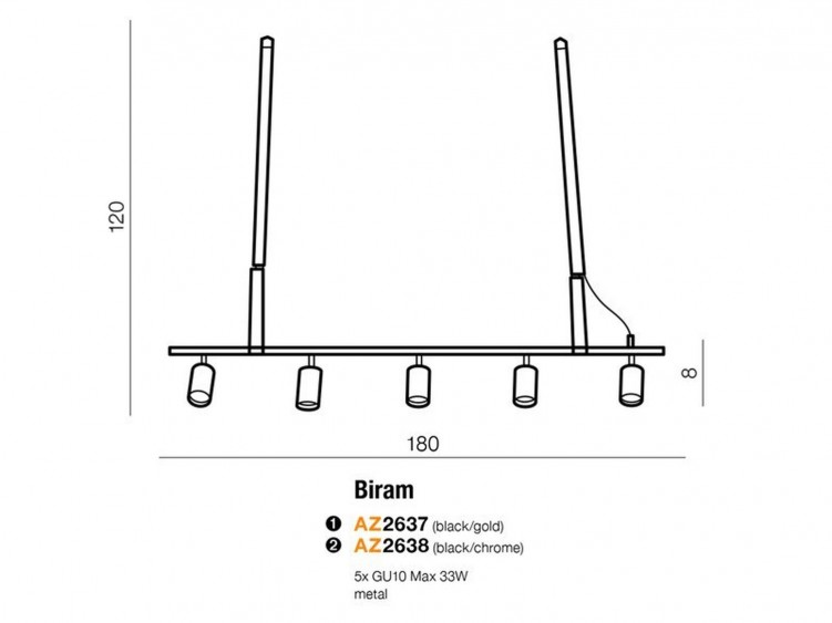 Birma lampa wisząca AZzardo