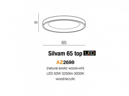 Silvam 65 top lampa sufitowa AZzardo