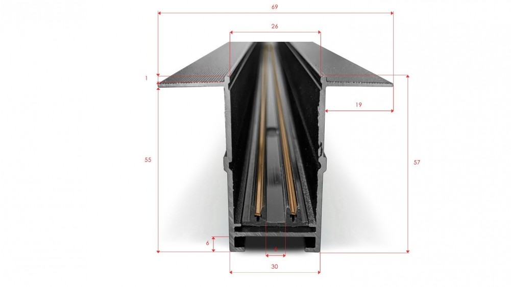 Szyna oświetleniowa podtynkowa 2m BETA TRACK MAGNETIC 57 230V GIPS1 AZzardo Biały1