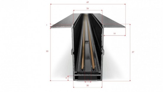 Szyna oświetleniowa podtynkowa 2m BETA TRACK MAGNETIC 57 230V GIPS1 AZzardo Biały1