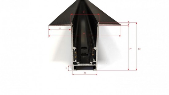 Szyna oświetleniowa podtynkowa 52 2m GIPS1 Alfa track magnetic AZzardo Biały1