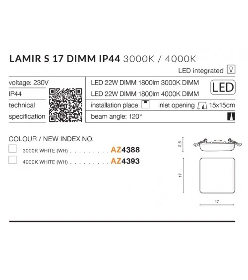 LAMIR S17 DIMM IP44