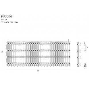 PLAFON PUCCINI 80cm  MAXLIGHT