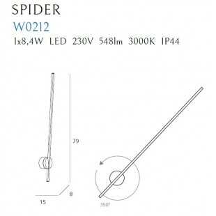 KINKIET SPIDER IP44  MAXLIGHT