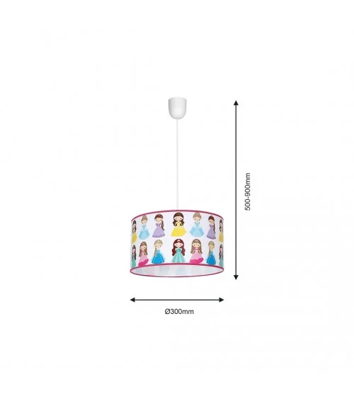 Lampa Wisząca PRINCESS 1xE27